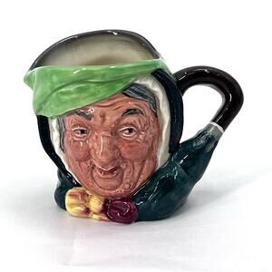 Vintage Royal Doulton 1948 Sairey Gamp Toby Mug 3" Small Pitcher Made in England